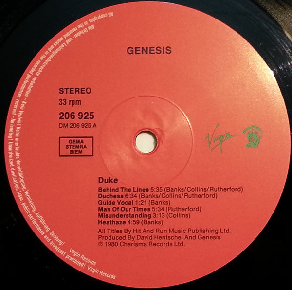 Genesis : Duke (LP, Album, RE)