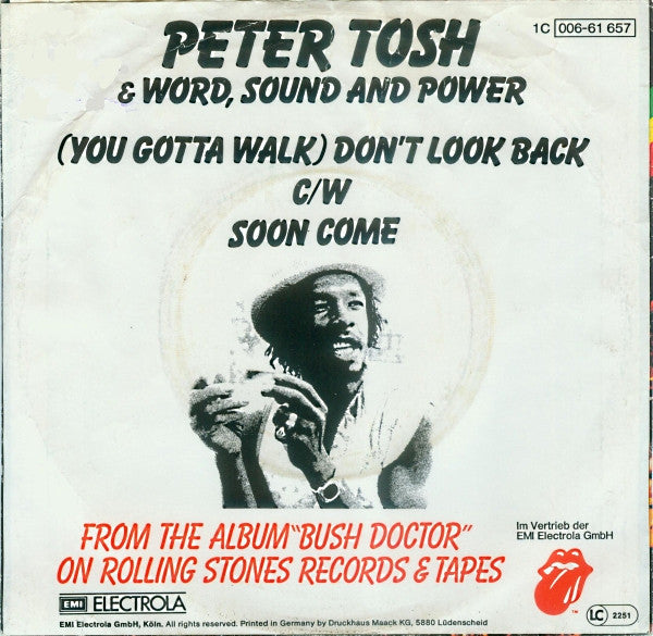 Peter Tosh : (You Gotta Walk) Don't Look Back (7", Single)