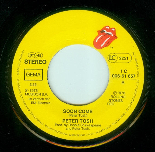 Peter Tosh : (You Gotta Walk) Don't Look Back (7", Single)