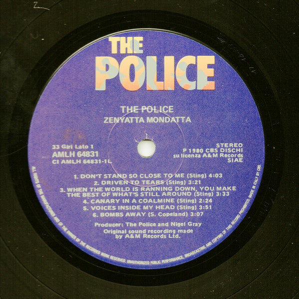 The Police : Zenyatta Mondatta (LP, Album)