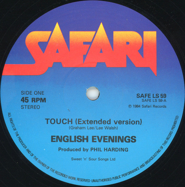 English Evenings : Touch (12")