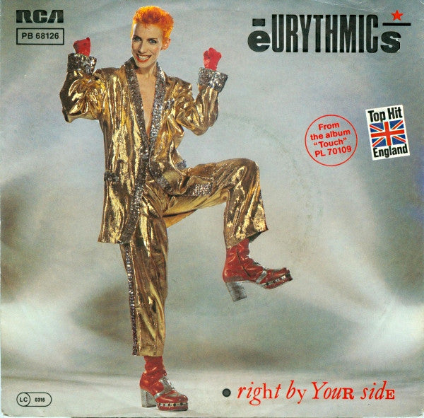 Eurythmics : Right By Your Side (7", Single)