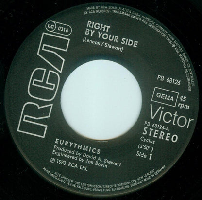 Eurythmics : Right By Your Side (7", Single)