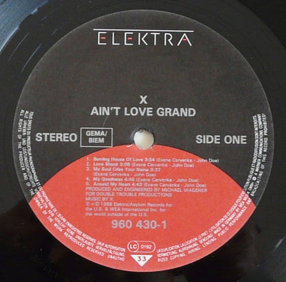 X (5) : Ain't Love Grand (LP, Album)