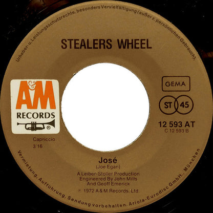 Stealers Wheel : Stuck In The Middle With You / José (7", Single)