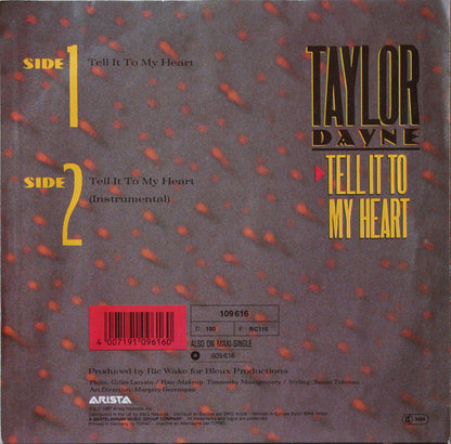 Taylor Dayne : Tell It To My Heart (7", Single)