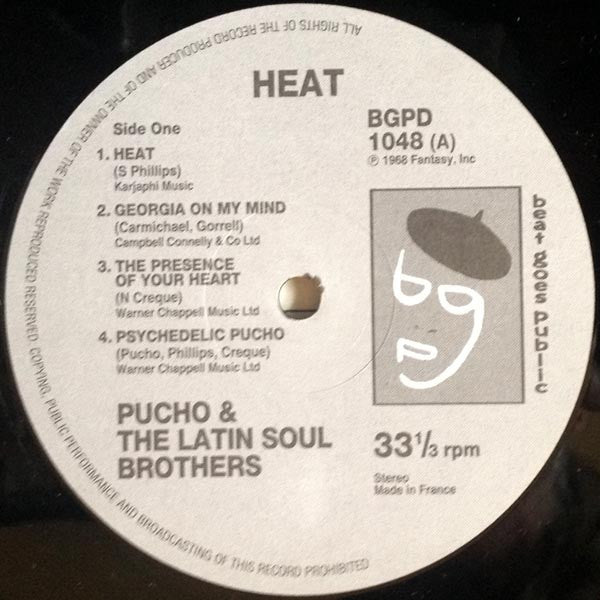 Pucho And The Latin Soul Brothers* : Heat! (LP, Album, RE)