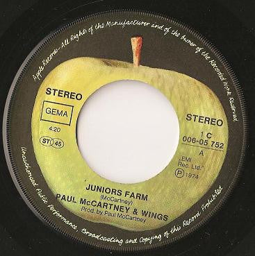 Paul McCartney & Wings* : Junior's Farm (7", Single)