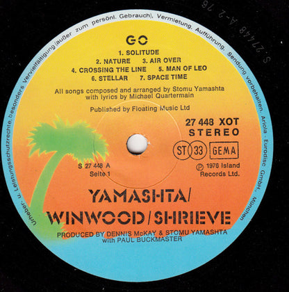 Stomu Yamash'ta / Steve Winwood / Michael Shrieve : Go (LP, Album)