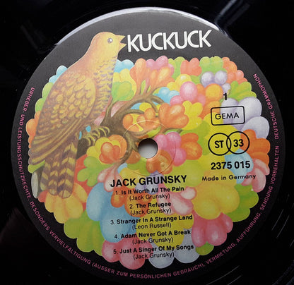 Jack Grunsky : Jack Grunsky (LP, Album)