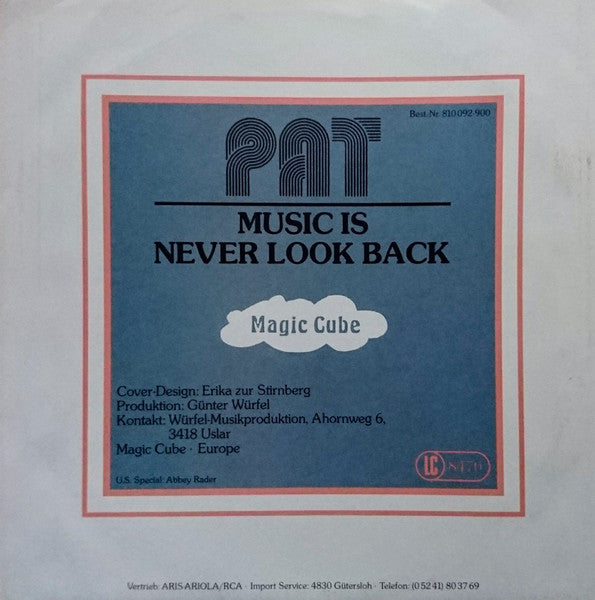 Pat (92) : Music Is (7", Single)