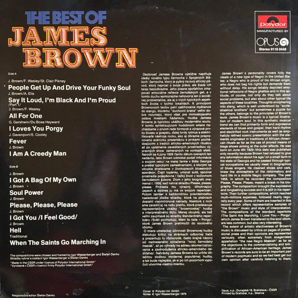 James Brown : The Best Of James Brown (LP, Comp)