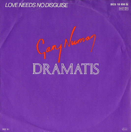 Gary Numan / Dramatis : Love Needs No Disguise (7", Single)