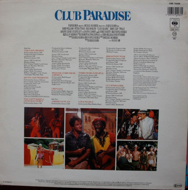 Various : Club Paradise - Original Motion Picture Soundtrack (LP, Comp)