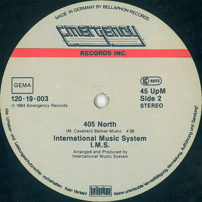 International Music System I.M.S.* : Dancing Therapy (12", Maxi)