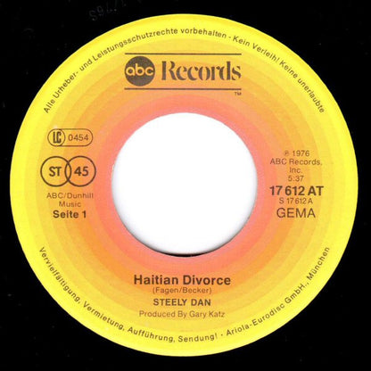 Steely Dan : Haitian Divorce (7", Single)