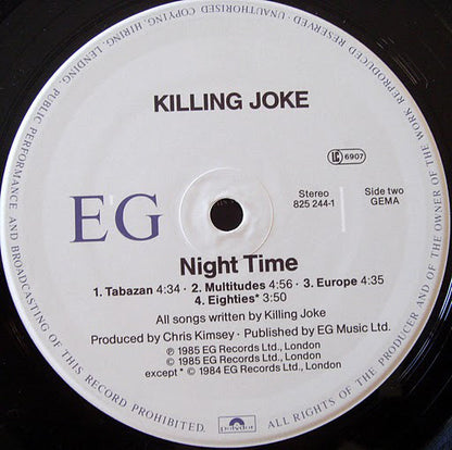 Killing Joke : Night Time (LP, Album)