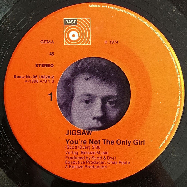 Jigsaw (3) : You're Not The Only Girl / Face The Music (7", Single)