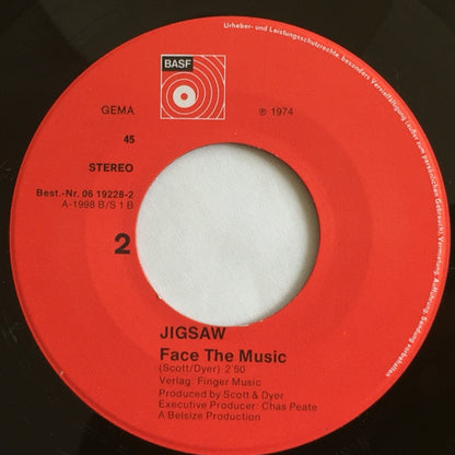 Jigsaw (3) : You're Not The Only Girl / Face The Music (7", Single)