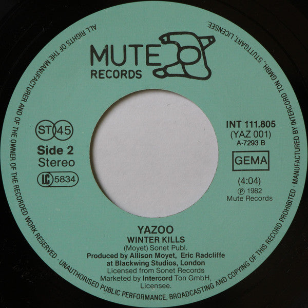 Yazoo : Don't Go (7", Single)