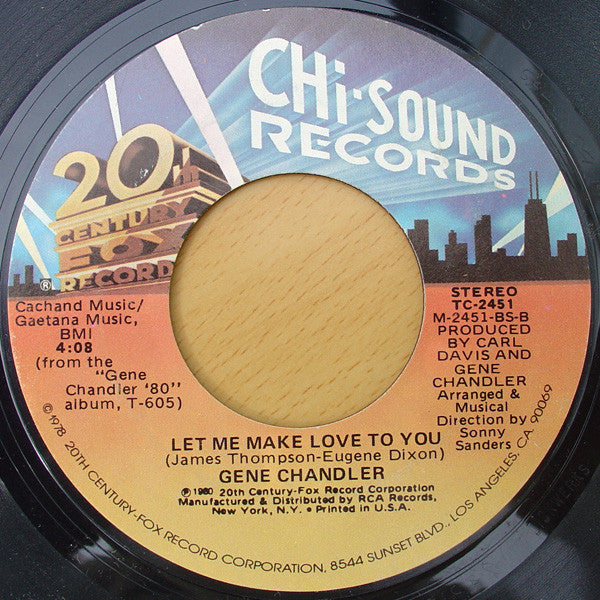 Gene Chandler : Does She Have A Friend? / Let Me Make Love To You (7", Single)