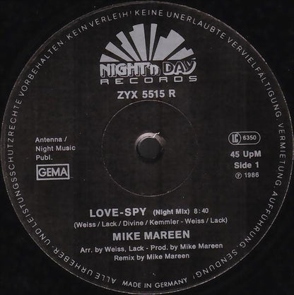 Mike Mareen : Love-Spy (Night Mix) (12")