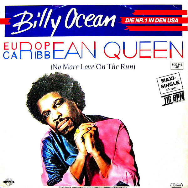 Billy Ocean : European Queen (No More Love On The Run) (12", Maxi, Gre)