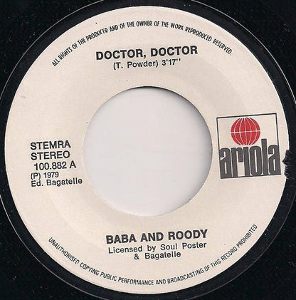 Baba And Roody* : Doctor, Doctor (7", Single)