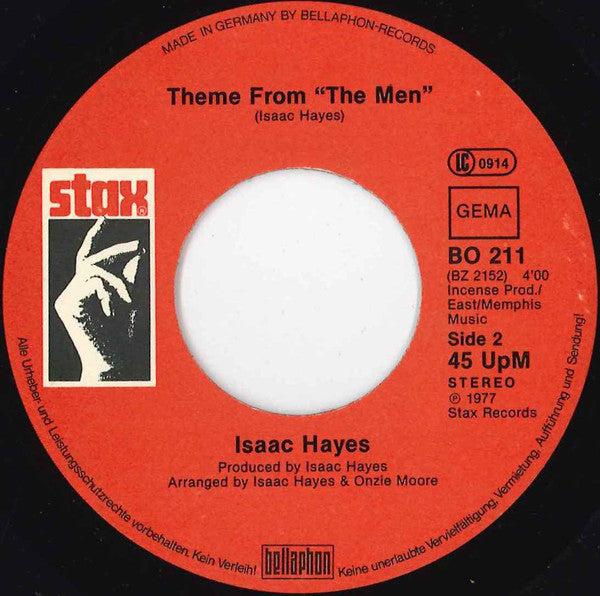 Isaac Hayes : Theme From "Shaft" / Theme From "The Men" (7", Single)