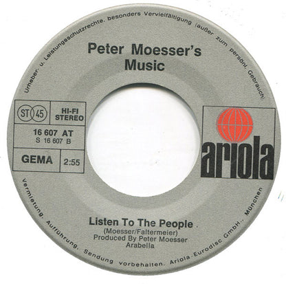 Peter Moesser's Music : The Pendulum Song (7", Single)