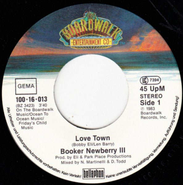 Booker Newberry III : Love Town (7", Single)