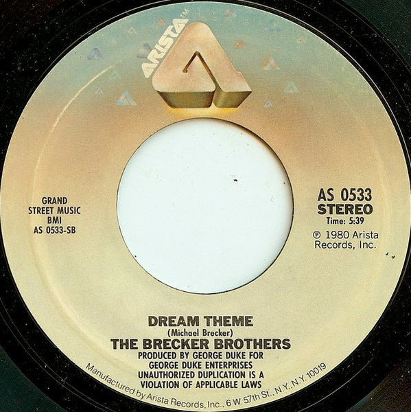 The Brecker Brothers : You Ga (Ta Give It) / Dream Theme (7", Styrene, Pit)