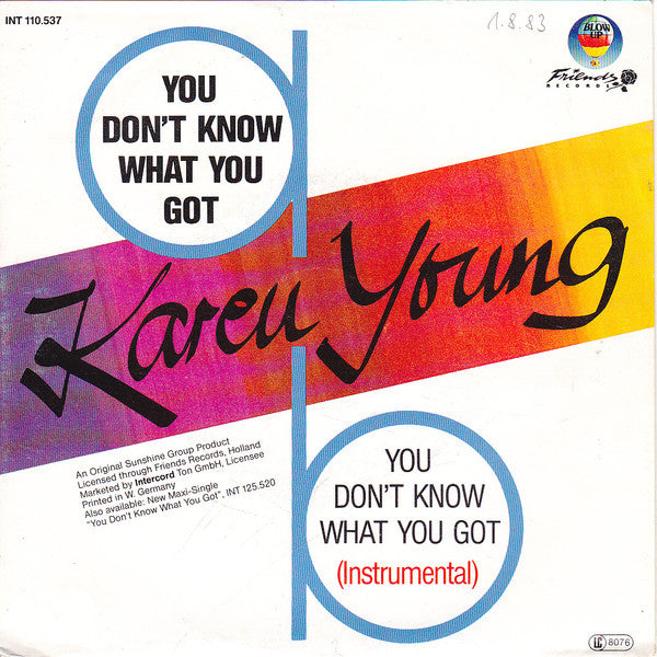 Karen Young : You Don't Know What You Got (7")