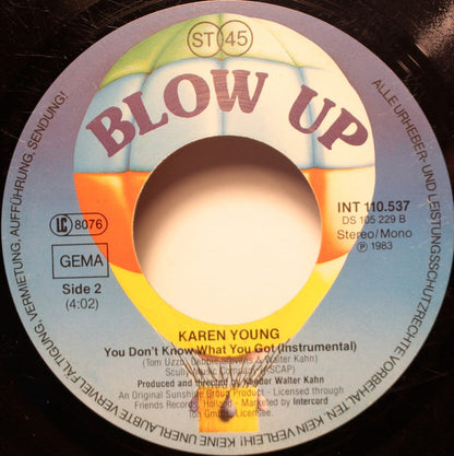 Karen Young : You Don't Know What You Got (7")