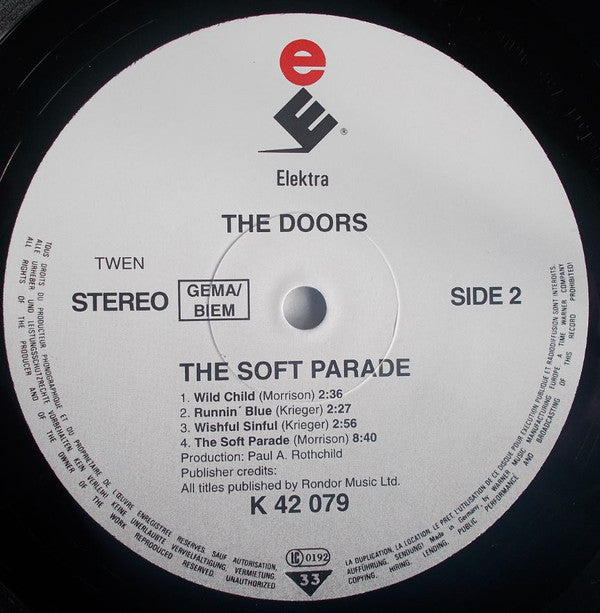 The Doors : The Soft Parade (LP, Album, RE)