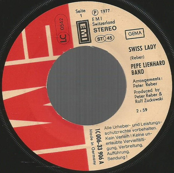 Pepe Lienhard Band : Swiss Lady (7", Single)