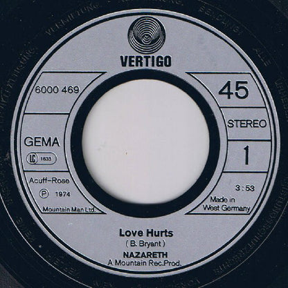 Nazareth (2) : Love Hurts / This Flight Tonight (7", Single)