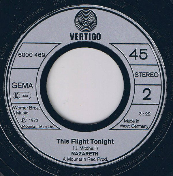 Nazareth (2) : Love Hurts / This Flight Tonight (7", Single)