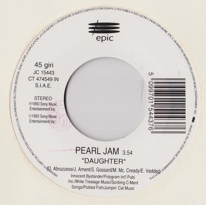 Pearl Jam / Daryl Hall : Daughter / Stop Loving Me, Stop Loving You (7", Jukebox)