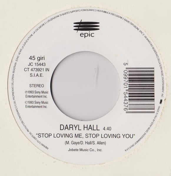 Pearl Jam / Daryl Hall : Daughter / Stop Loving Me, Stop Loving You (7", Jukebox)