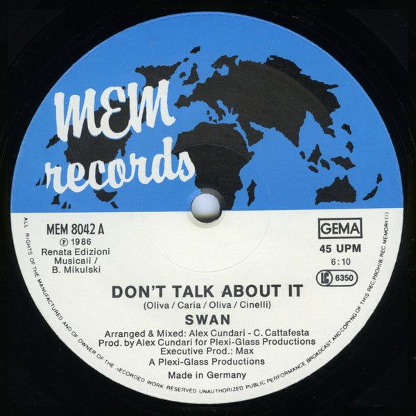 Swan (2) : Don't Talk About It (12")