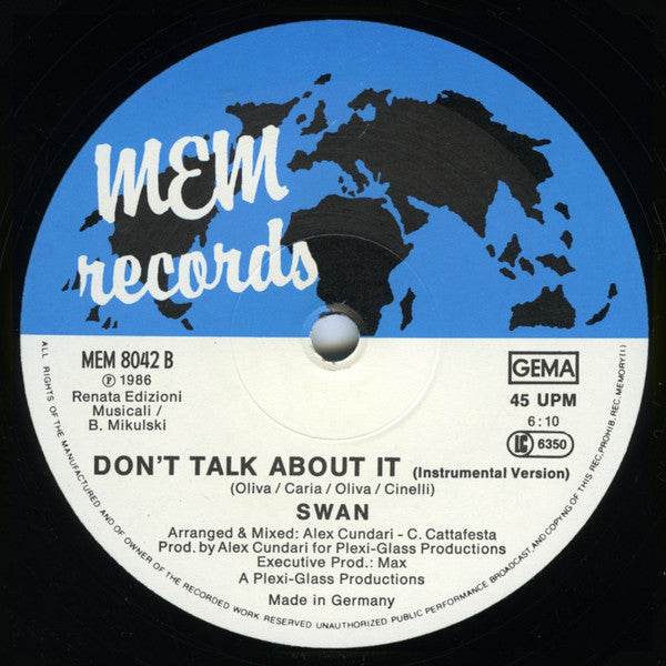 Swan (2) : Don't Talk About It (12")