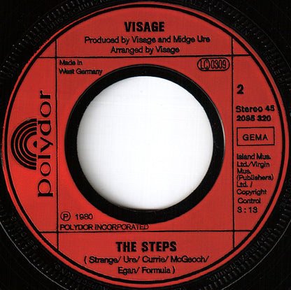 Visage : Fade To Grey (7", Single)