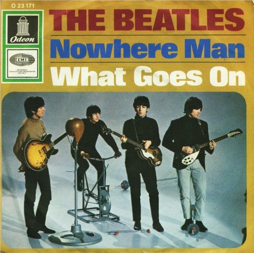 The Beatles : Nowhere Man / What Goes On (7", Single, Ad )