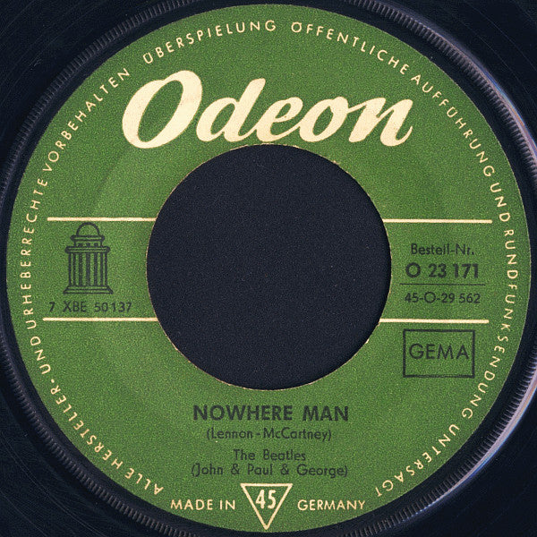 The Beatles : Nowhere Man / What Goes On (7", Single, Ad )