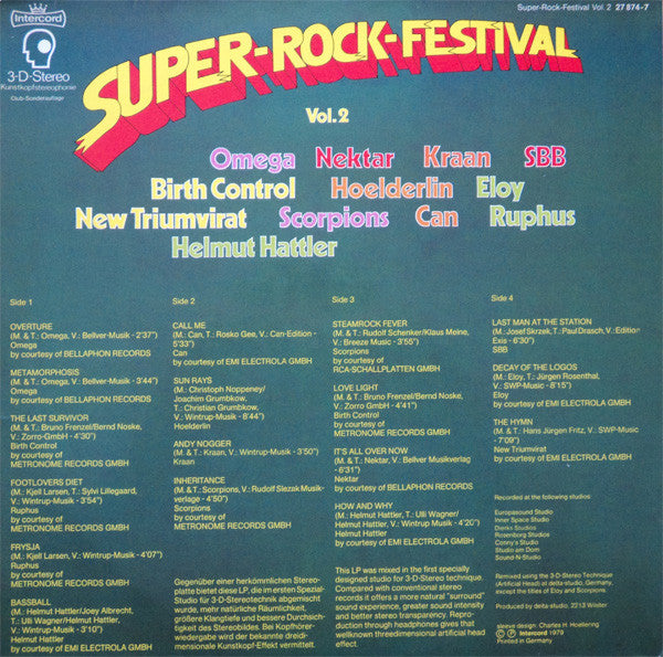 Various : Super-Rock-Festival Vol.2 (2xLP, Comp, Club)