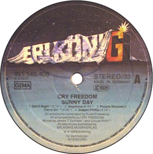 Cry Freedom : Sunny Day (LP, Album)