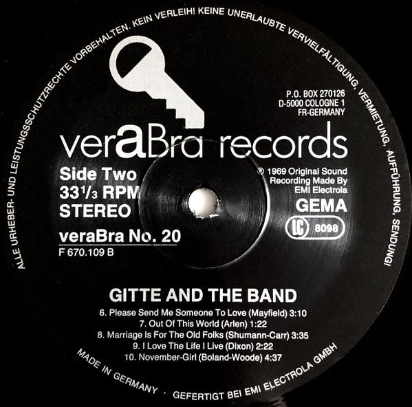 Gitte* & The Kenny Clarke Francy Boland Big Band* : Out Of This World (LP, Album, RE)