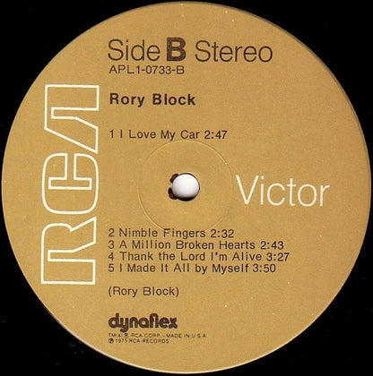 Rory Block : Rory Block (LP, Album, Ind)