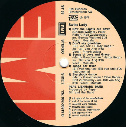 Pepe Lienhard Band : Swiss Lady (LP, Album)